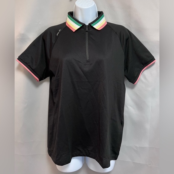 Ralph Lauren RLX 1/4 Zip Golf Polo Shirt Womens Size Large‎ Black NWT $110.00 - Picture 1 of 12